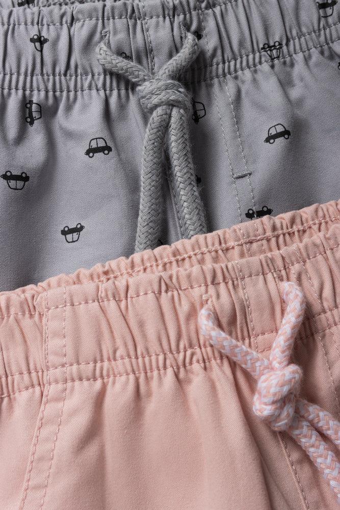 2 Pack Shorts Pink And Grey (1)