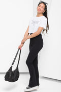 Cropped Short Sleeve T-Shirt White (1)