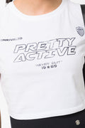 Cropped Short Sleeve T-Shirt White (3)