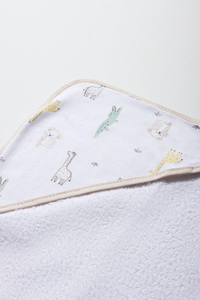 Safari Hooded Towel Natural Baby Bathroom Ackermans