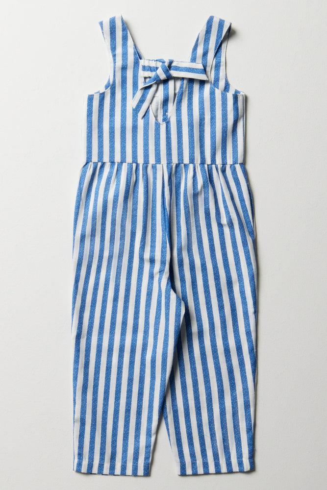 Stripe Jumpsuit Blue