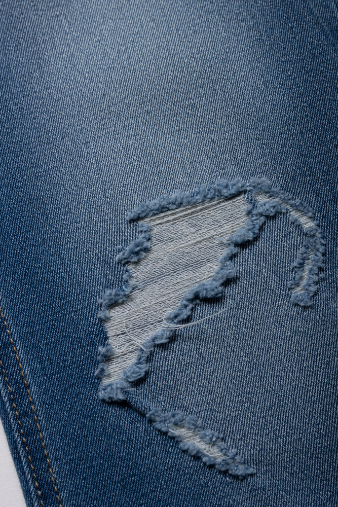 Ripped Denim Jeans Blue (2)