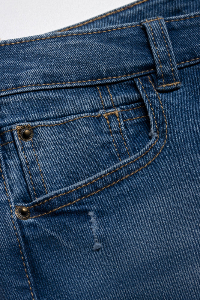 Ripped Denim Jeans Blue (3)