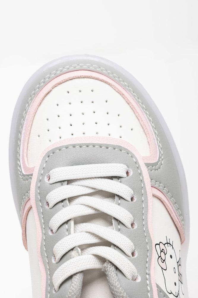 Hello Kitty Light Up Sneaker Grey Ackermans