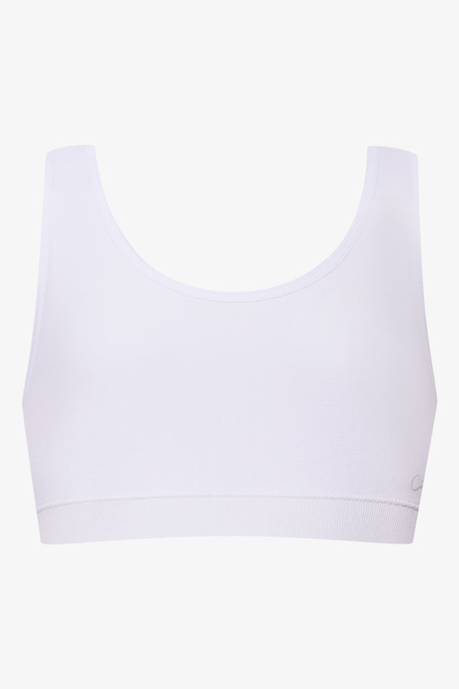 2 Pack Seam-Free Racerback Bras Black & White (2)
