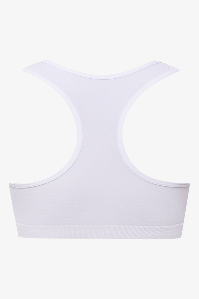 2 Pack Seam-Free Racerback Bras Black & White (3)