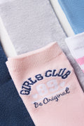 5 Pack Anklet Socks Pink & Blue (1)