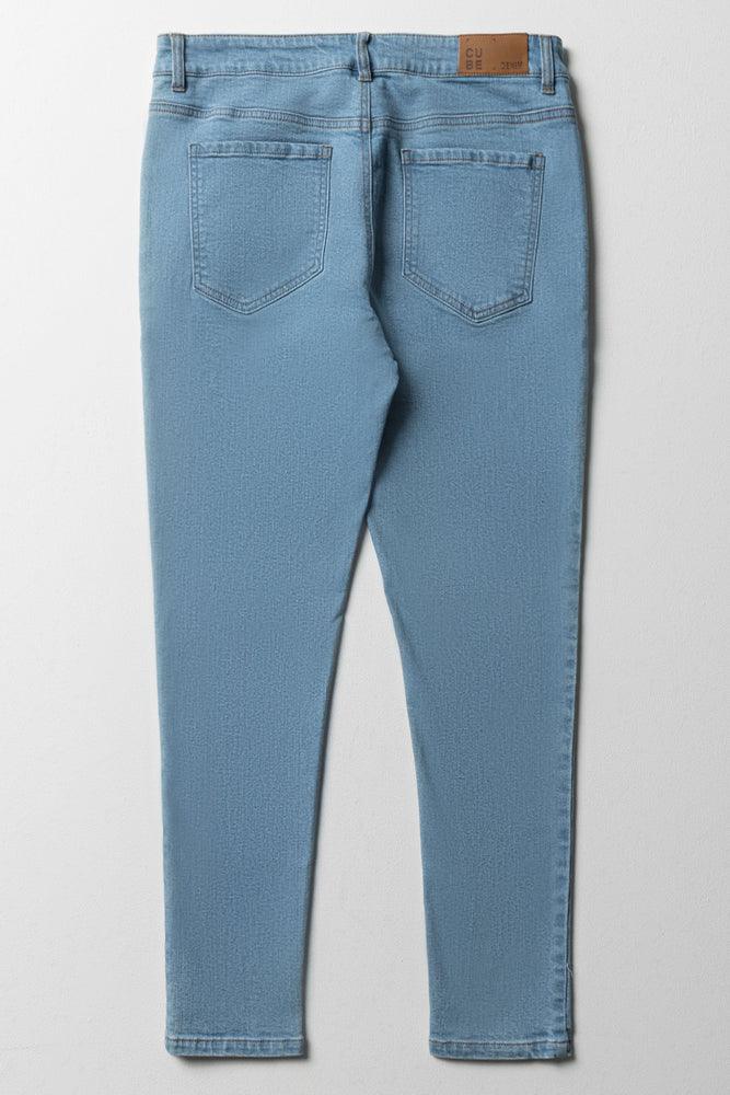 Skinny Denim Jeans Mid Blue (4)