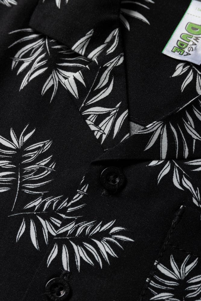 Viscose Floral Shirt Black (1)