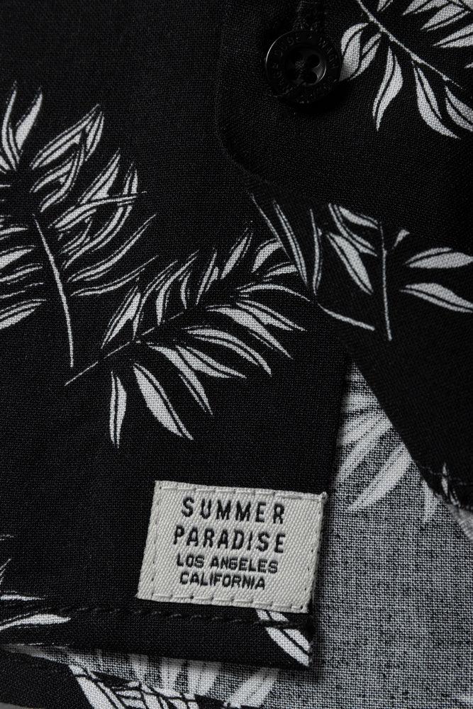 Viscose Floral Shirt Black (2)