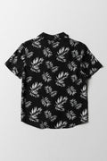 Viscose Floral Shirt Black (3)