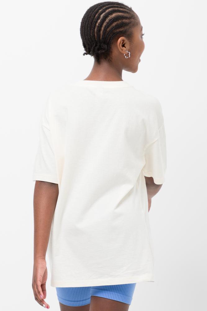 Shell Oversized Short Sleeve T-Shirt White (2)