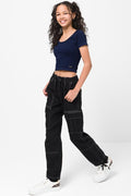 Twill Trouser With Contrast Top Stitch Black (2)