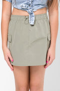 Cargo Skirt Vetiver Green (1)