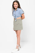 Cargo Skirt Vetiver Green (2)