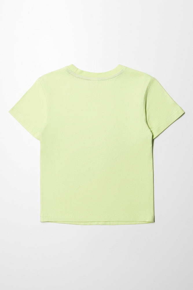 Dinosaur Short Sleeve T-Shirt Light Green (2)