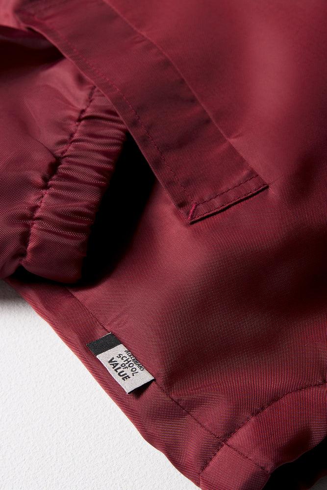 Unisex School Rain Jacket Maroon (2)