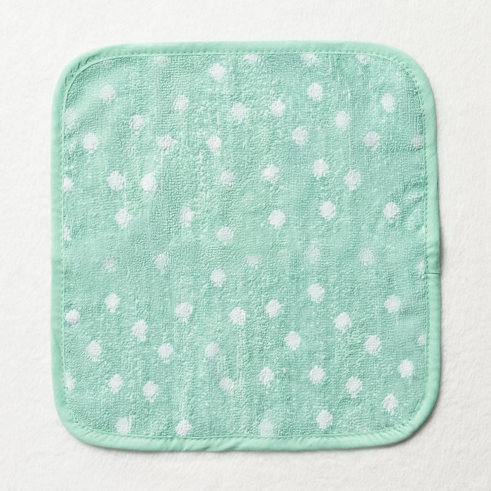 3 Pack Face Cloths White, Yellow & Green (1)