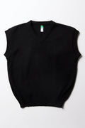 Unisex Primary School Sleeveless Jersey Black
