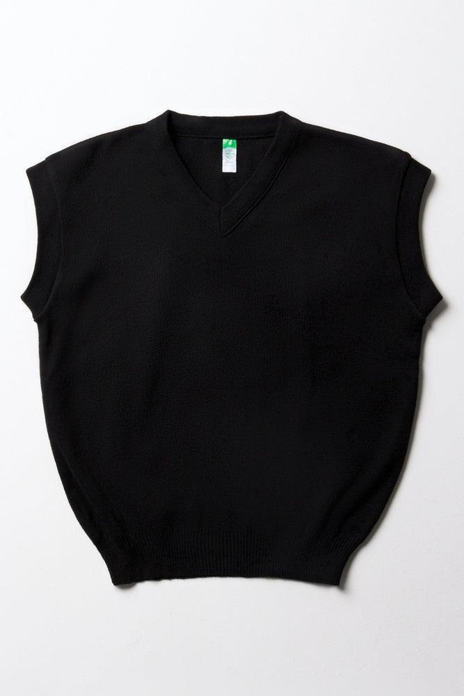 Unisex Primary School Sleeveless Jersey Black