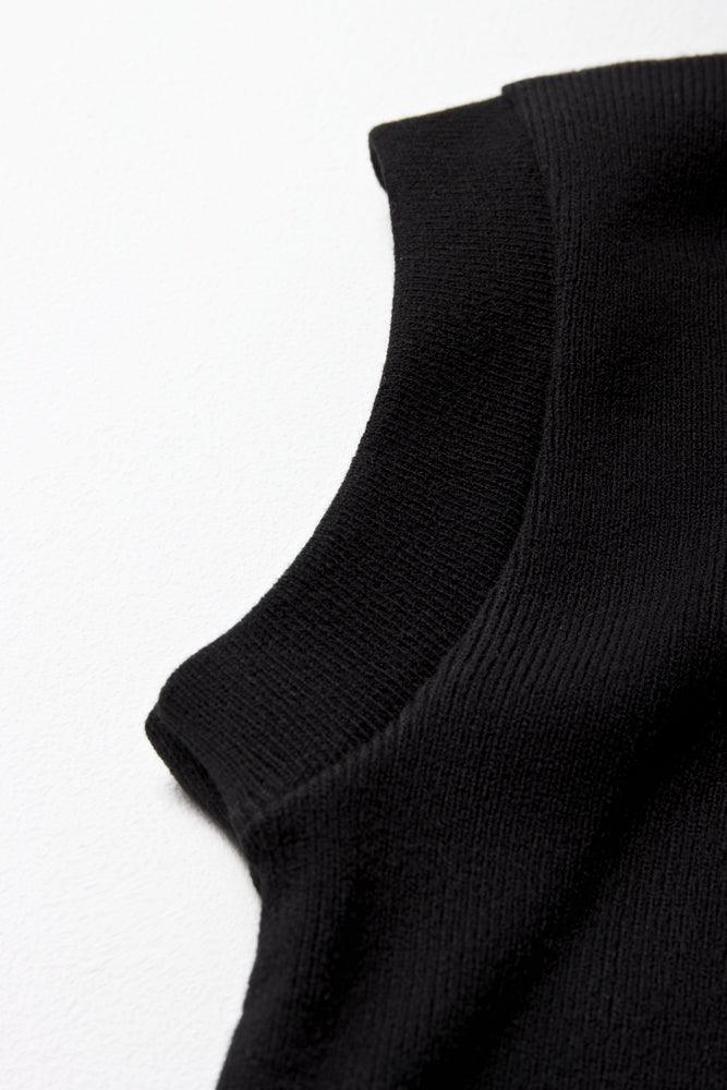 Unisex Primary School Sleeveless Jersey Black (2)