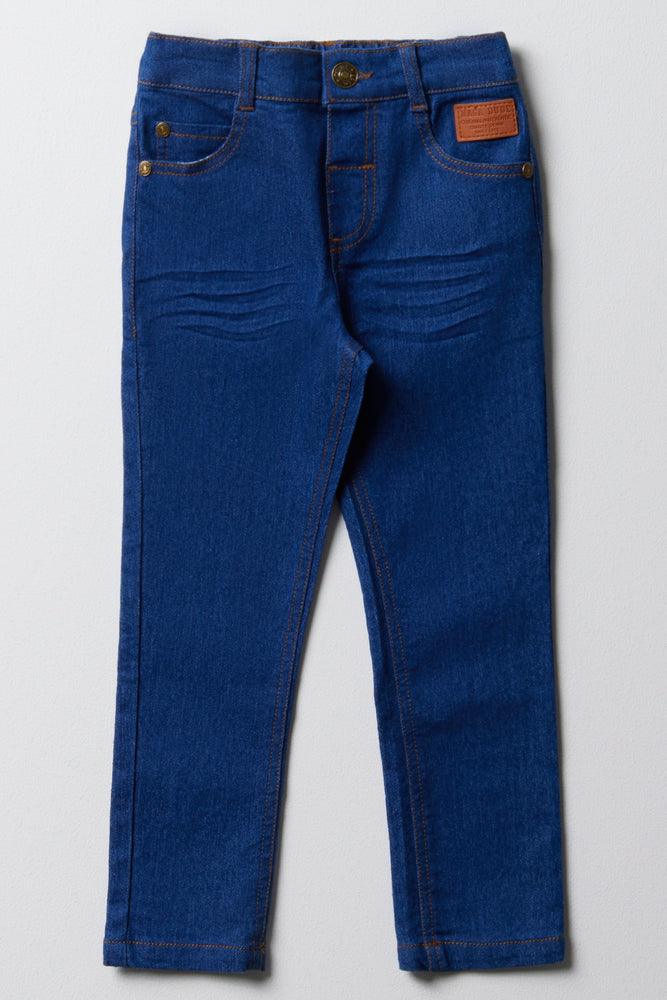 Skinny Denim Jeans Bright Blue