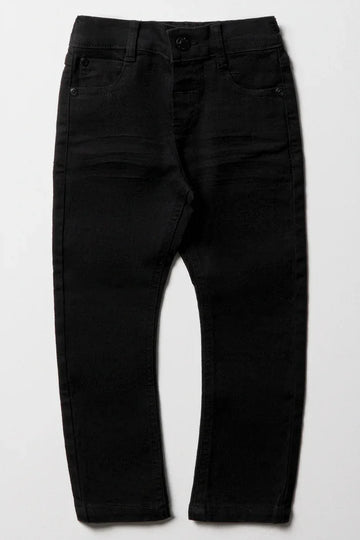 Bowleg Denim Jeans Black