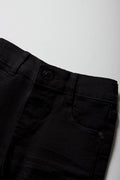 Bow Leg Denim Jeans Black (3)