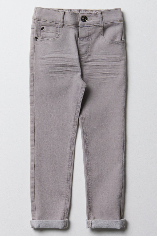Skinny Denim Jeans Light Grey (2)
