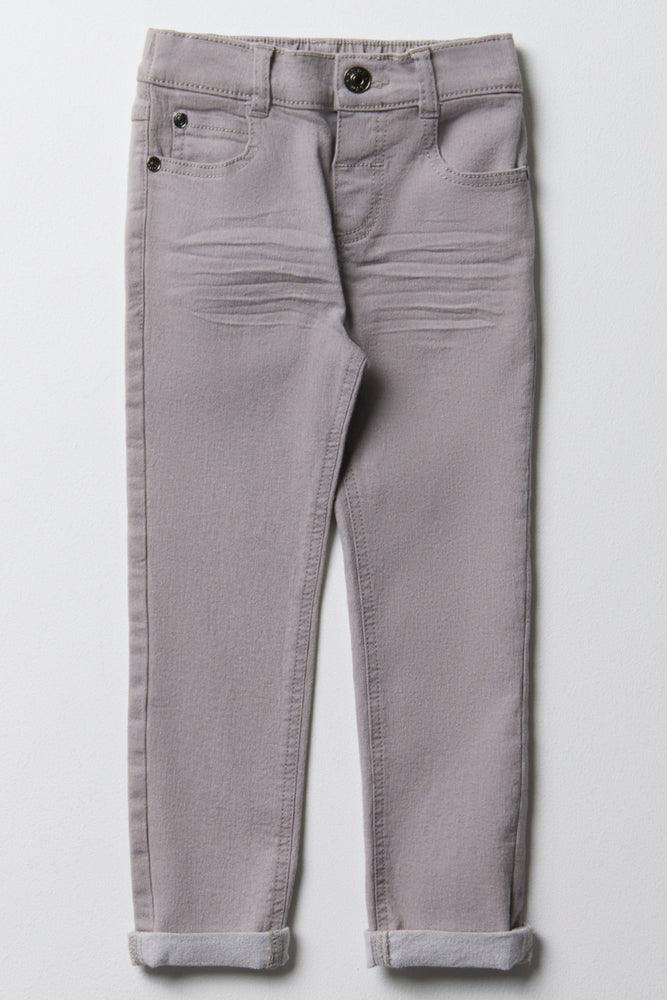 Skinny Denim Jeans Light Grey (2)