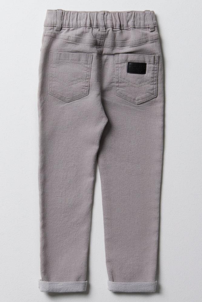 Skinny Denim Jeans Light Grey (6)