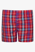 3 Pack Check Boxers Red (3)