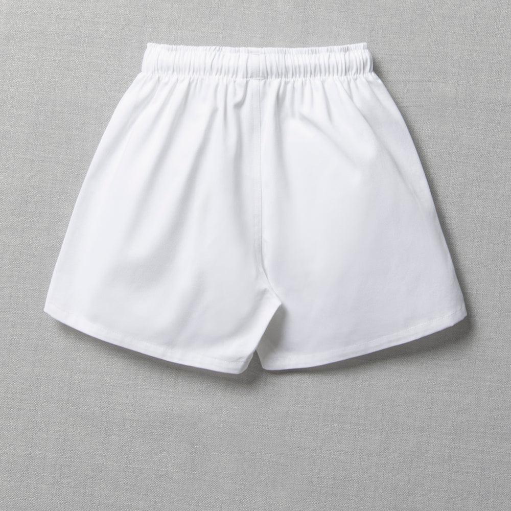 Unisex School Sports Shorts White