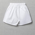 Unisex School Sports Shorts White (1)