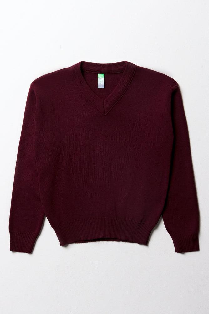 Unisex Primary School Long Sleeve Jersey Maroon
