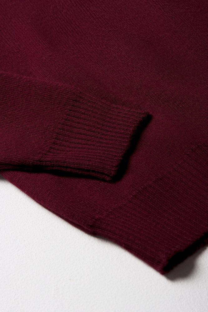 Unisex Primary School Long Sleeve Jersey Maroon (2)