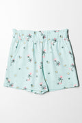 Palm Tree Shorts Light Green