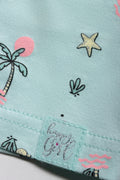 Palm Tree Shorts Light Green (2)