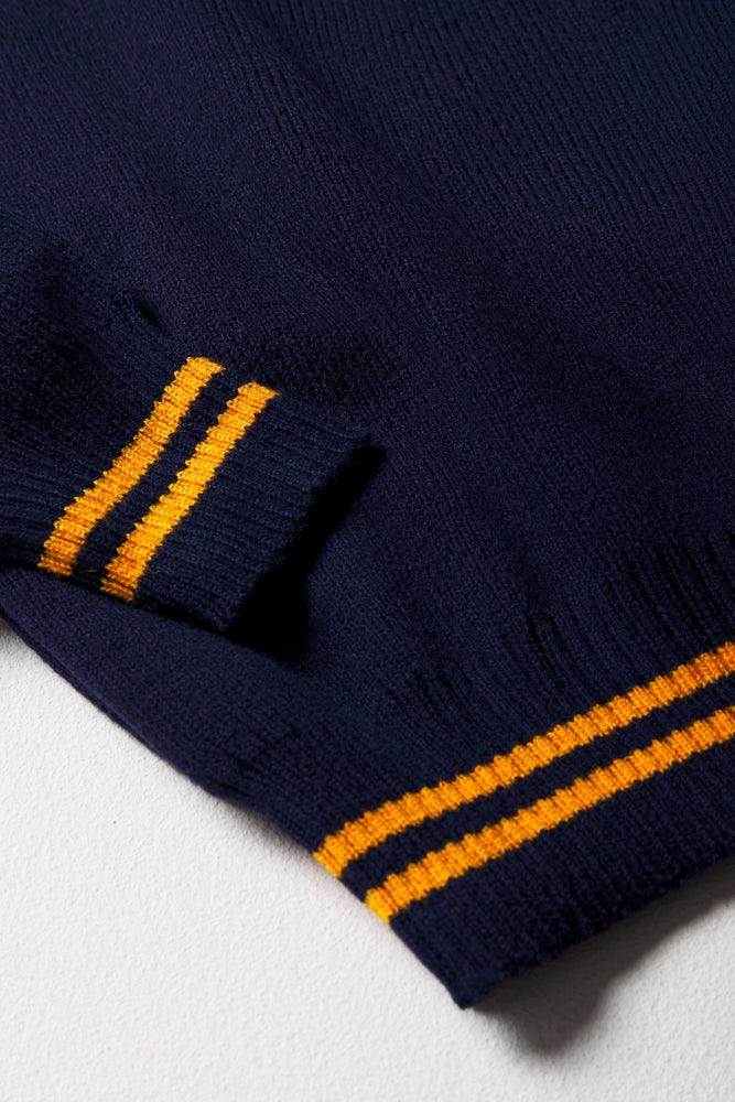 Unisex Primary School Long Sleeve Stripe Jersey Navy