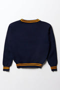 Unisex Primary School Long Sleeve Stripe Jersey Navy (3)