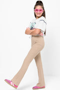 Rib Flare Legging Stone (2)