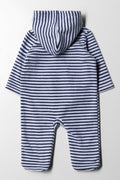 Hoodless Microfleece Babygrow Navy (2)