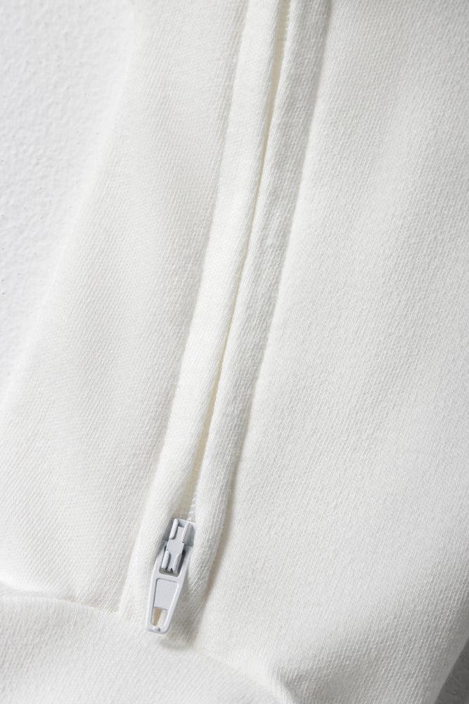 Zip Through Baby-Grow White (1)