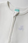 Zip Through Baby-Grow White (2)
