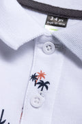 Palm Short Sleeve Golfer White (1)