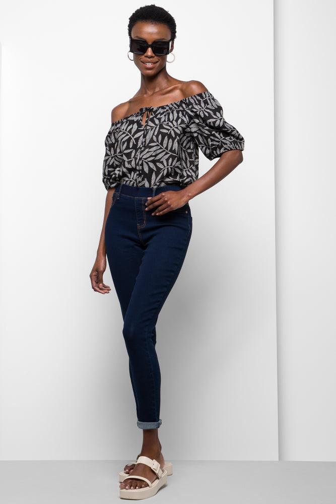 Pull On Jeggings Dark Blue (3)