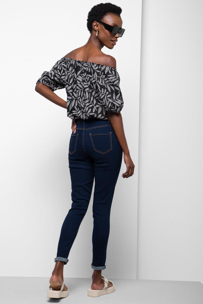Pull On Jeggings Dark Blue (5)