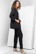 Blazer With Roll Up Sleeves Black (1)