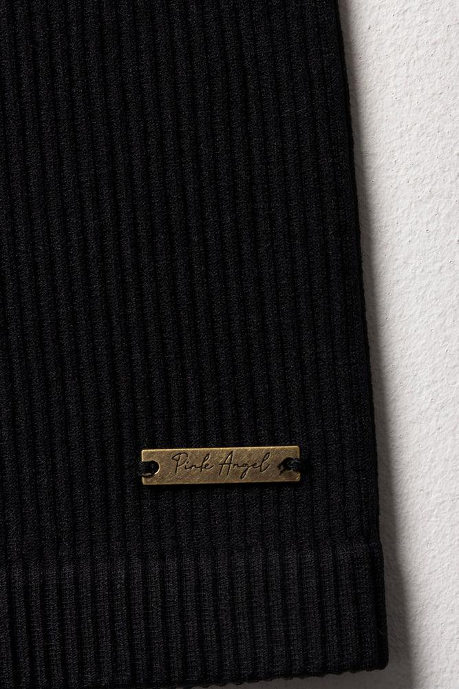 Seamless Short Sleeve T-Shirt Black