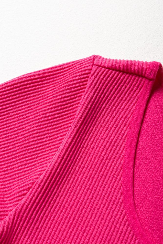 Seamless Short Sleeve T-Shirt Bright Pink